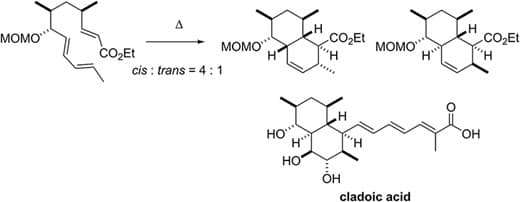 Synthesis of the decalin structure of cladoic acid